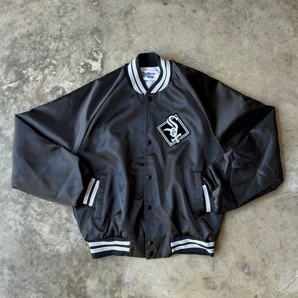 Vintage 90s Chalkline White Sox Bomber Jacket